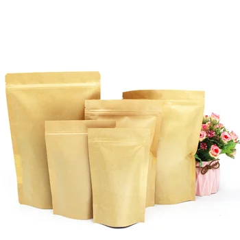 100pcs Kraft paper self supporting ziplock bag red dates snack food packaging bags dog food dried fruit tea pouch
100pcs Kraft paper self supporting ziplock bag red dates snack food packaging bags dog food dried fruit tea pouch