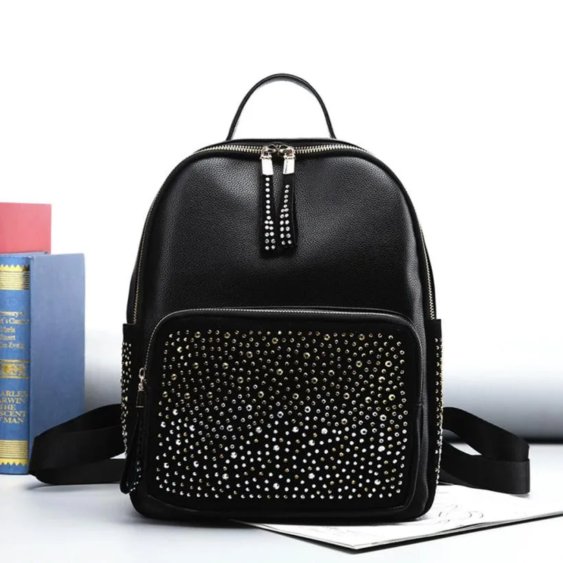Hot Sale 2019 Backpacks For Female Fashion Women Bag Girl Leather Travel Rucksack School Bag Casual Backpack Rivet Decoration
Hot Sale 2019 Backpacks For Female Fashion Women Bag Girl Leather Travel Rucksack School Bag Casual Backpack Rivet Decoration