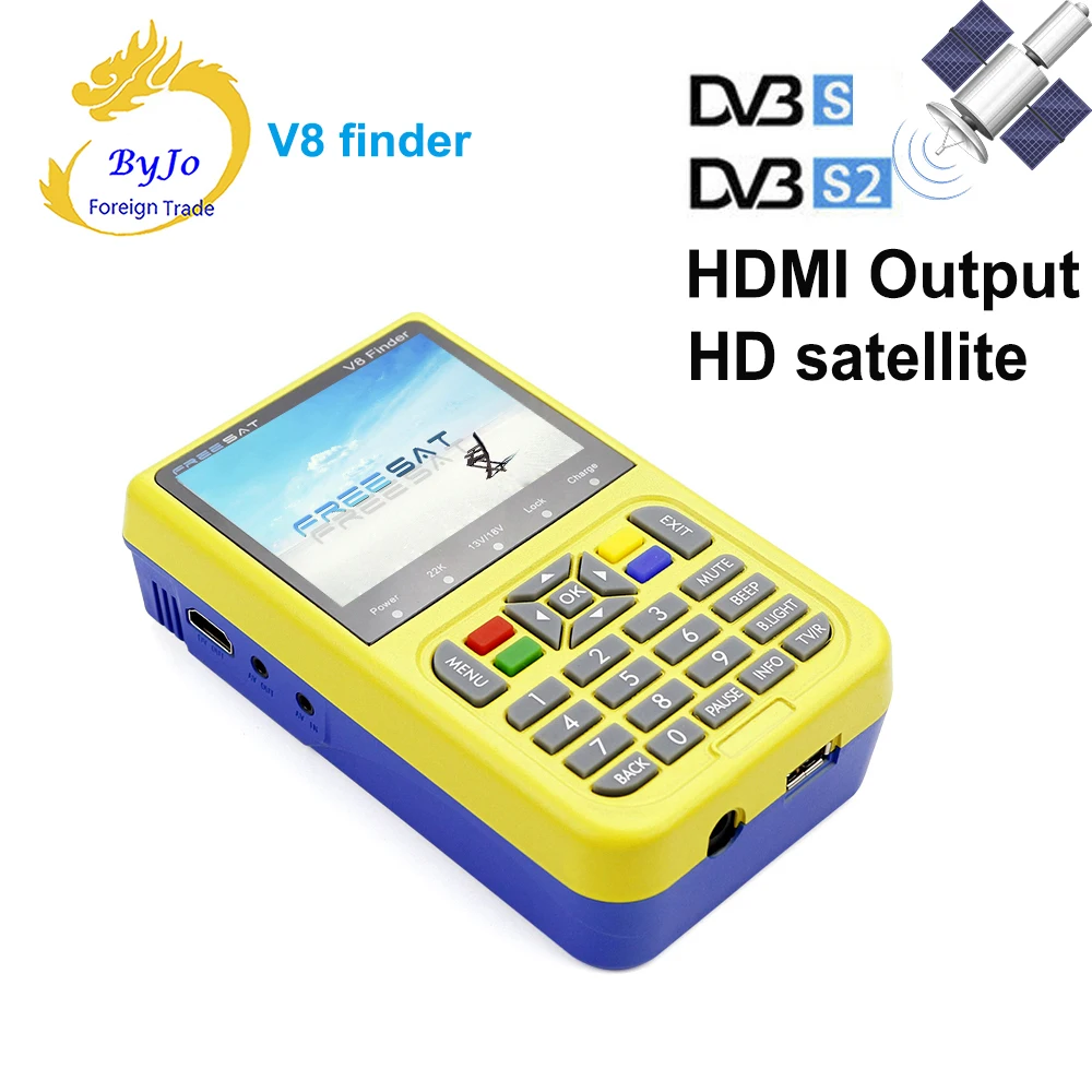 Freesat v8 HDMI Output finder Portable 3.5 inch LCD Sat Finder DVB-S2 HD Satellite Finder MPEG-4 FTA Digital Freesat
Freesat v8 HDMI Output finder Portable 3.5 inch LCD Sat Finder DVB-S2 HD Satellite Finder MPEG-4 FTA Digital Freesat