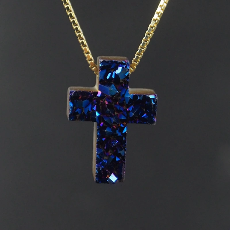 Cross Druzy Pendant (86)
