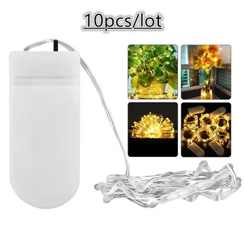 10X Micro Wire Chrismas LED String Light 2M 20 Leds CR2032 Button Battery Operated LED Fairy Lights Wedding party Decoration
10X Micro Wire Chrismas LED String Light 2M 20 Leds CR2032 Button Battery Operated LED Fairy Lights Wedding party Decoration