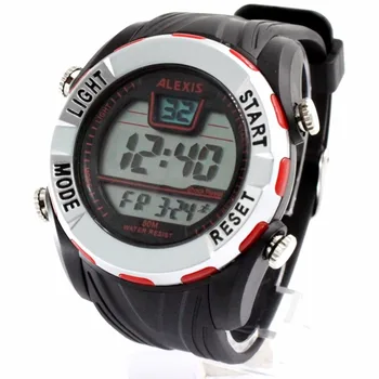 ALEXIS Brand DW449B Date Alarm BackLight PNP Matt Silver Bezel Water Resist Men Digital Watch
ALEXIS Brand DW449B Date Alarm BackLight PNP Matt Silver Bezel Water Resist Men Digital Watch