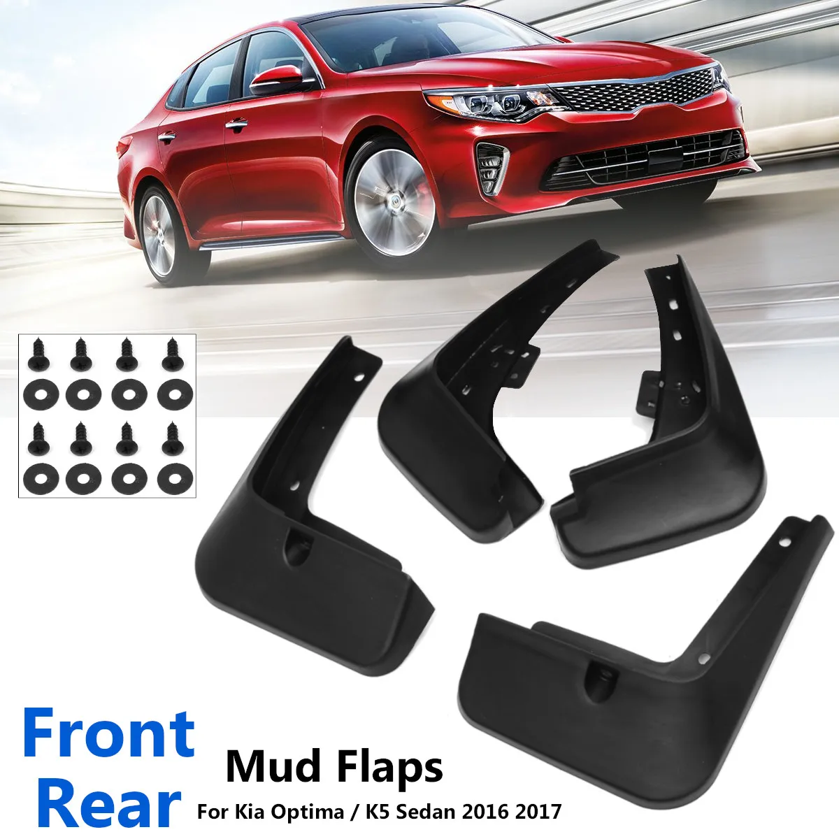 4Pcs Car front Rear Fender Flares Splash Guards Mud Flaps Mudguard for Kia Optima 2016 2017 2018 Auto Mudflaps Mudguards
4Pcs Car front Rear Fender Flares Splash Guards Mud Flaps Mudguard for Kia Optima 2016 2017 2018 Auto Mudflaps Mudguards