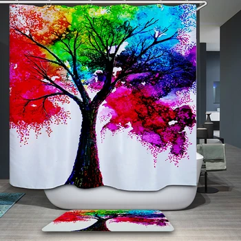 Color geometry letter Shower Curtain Polyester Waterproof Fabric Bathroom Shower Curtains
Color geometry letter Shower Curtain Polyester Waterproof Fabric Bathroom Shower Curtains