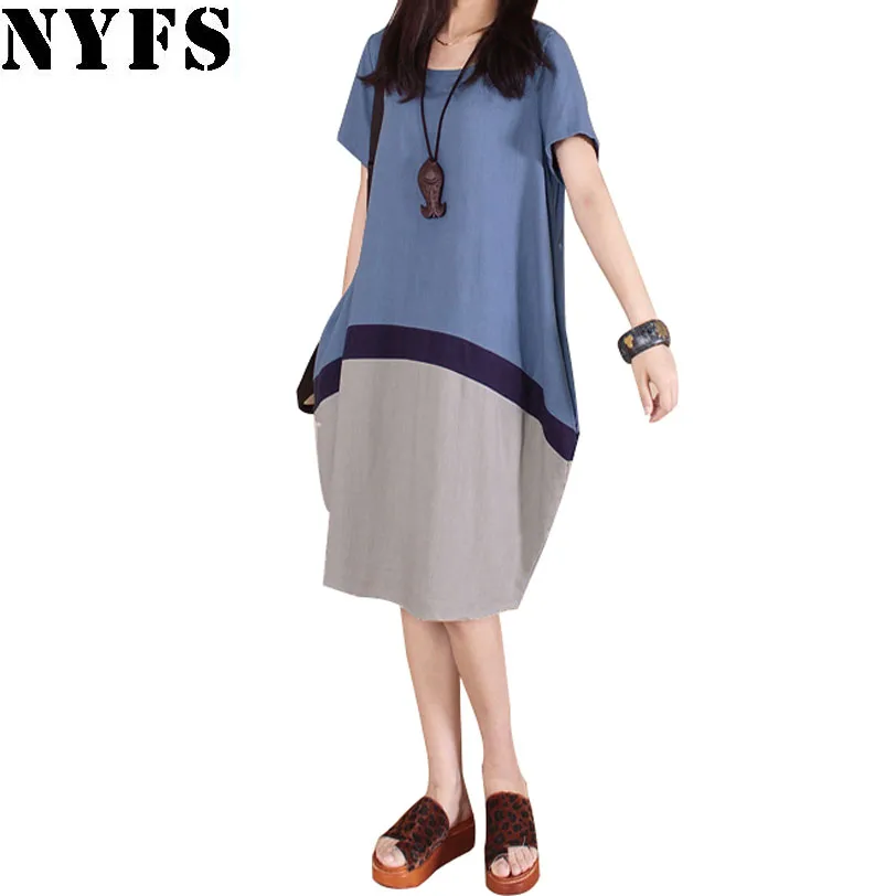 NYFS 2019 Summer dress Short Sleeve Dress Women Vintage Casual Loose Cotton Linen Dress Vestidos Robe Dresses
NYFS 2019 Summer dress Short Sleeve Dress Women Vintage Casual Loose Cotton Linen Dress Vestidos Robe Dresses