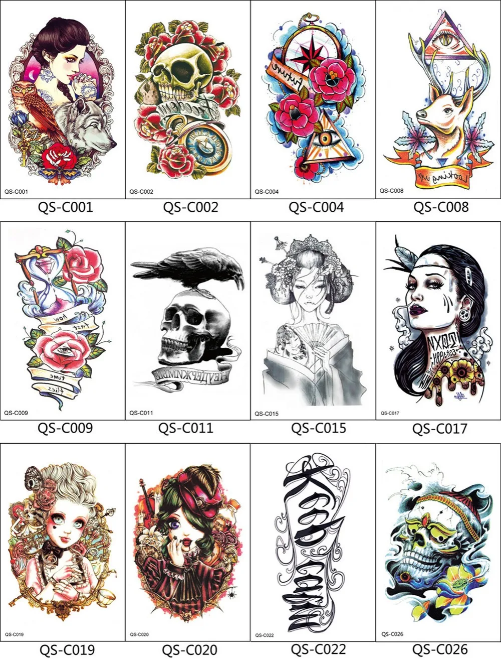 18x12cm 1Sheet Flower Temporary Tattoo Women Men Body Art Cartoon Owl Skull Girl Decal Design Waterproof Tattoo Stickers #231757
18x12cm 1Sheet Flower Temporary Tattoo Women Men Body Art Cartoon Owl Skull Girl Decal Design Waterproof Tattoo Stickers #231757