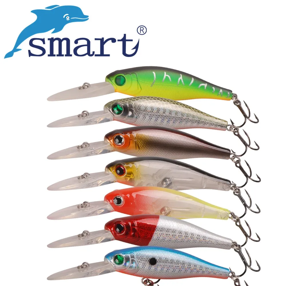 Smart Hard Minnow Bait 6cm 6.9g Floating 3.0m With VMC Hook Isca Artificial Para Pesca Vobler Leurre Souple Peche
Smart Hard Minnow Bait 6cm 6.9g Floating 3.0m With VMC Hook Isca Artificial Para Pesca Vobler Leurre Souple Peche