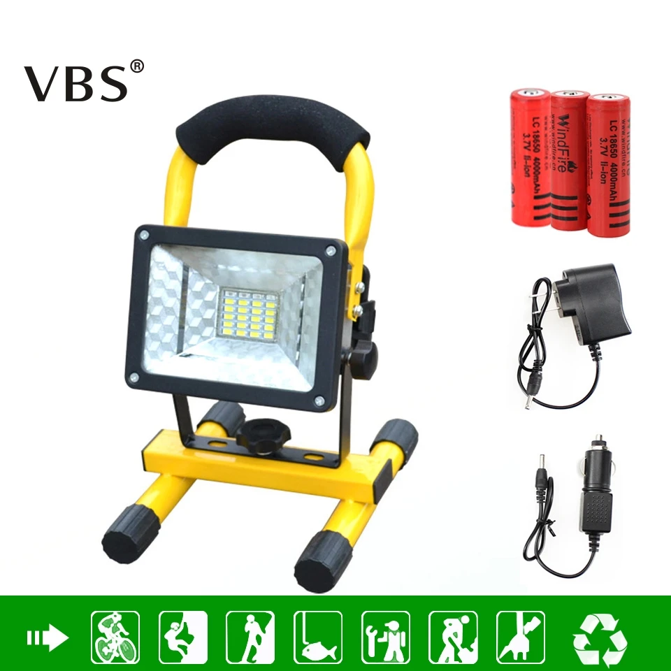 IP67 Waterproof Portable LED Spotlight 3000 Lumens Rechargeable Outdoor Camping LED Light Standable Floodlight Night Work Helper
IP67 Waterproof Portable LED Spotlight 3000 Lumens Rechargeable Outdoor Camping LED Light Standable Floodlight Night Work Helper