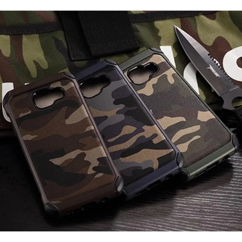 

Army Camo Camouflage Pattern Armor Case For Samsung Galaxy A6 A8 Plus A7 2018 A3 A5 A7 2017 A9 Pro Hard Plastic Frame Cover Capa