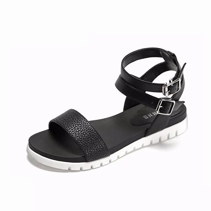 Summer Comfortable Flat-soled Trendy Texture Double-buckle Softsole Ankle Strap Sandals Women Sandals Celebrity delicate
Summer Comfortable Flat-soled Trendy Texture Double-buckle Softsole Ankle Strap Sandals Women Sandals Celebrity delicate