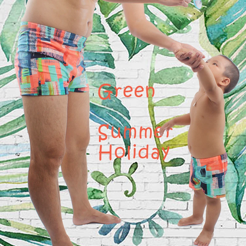 SWIMMART Lycra Fabric Parent Child Swimsuit Male Beachwear Bathing Suits Men Swimwear Family Matching Outfits Swimming Trunk
SWIMMART Lycra Fabric Parent Child Swimsuit Male Beachwear Bathing Suits Men Swimwear Family Matching Outfits Swimming Trunk