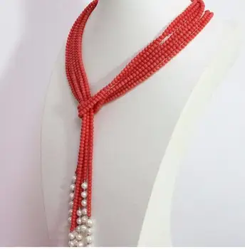Women Gift Freshwater design 4mm pink aritificial coral freshwater pearl scarf necklace for women elegant weddings gifts
Women Gift Freshwater design 4mm pink aritificial coral freshwater pearl scarf necklace for women elegant weddings gifts