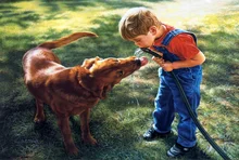 High Quality Modern Printed on Canvas Home Sitting Room Decor Wall Decoration Animal Dog Oil Painting Art Picture
High Quality Modern Printed on Canvas Home Sitting Room Decor Wall Decoration Animal Dog Oil Painting Art Picture