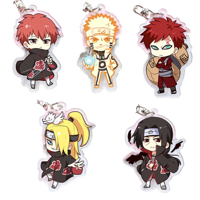 Cute Japanese Anime Naruto Keychain Figure Sasuke Kakashi Key Chain Pendant Acrylic Double Sided Keychain Keyrings Wholesale Set
Cute Japanese Anime Naruto Keychain Figure Sasuke Kakashi Key Chain Pendant Acrylic Double Sided Keychain Keyrings Wholesale Set