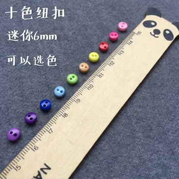 6mm mini resin button double hole bread button color candy BJD small cloth doll clothes doll accessories
6mm mini resin button double hole bread button color candy BJD small cloth doll clothes doll accessories