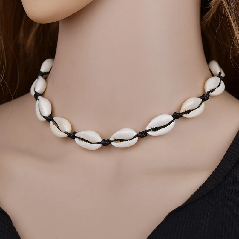 Jisensp Boho Sea Shell Choker Necklace Women Natural Shell Jewellery Black Leather Chocker Simple Necklaces for Girls kolye Gift
Jisensp Boho Sea Shell Choker Necklace Women Natural Shell Jewellery Black Leather Chocker Simple Necklaces for Girls kolye Gift