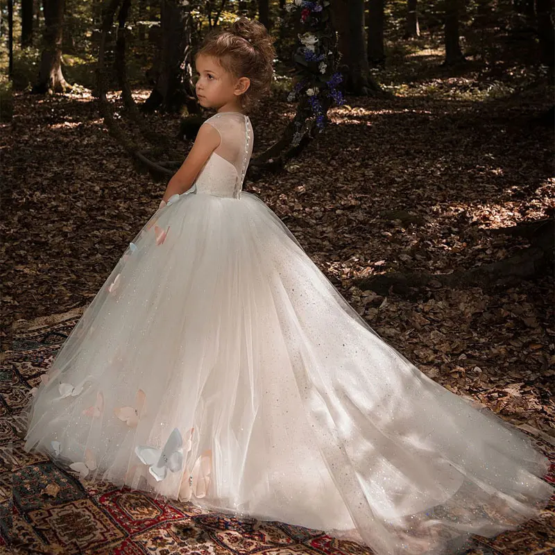 Нарядное свадебное платье для девочек 2-14 лет с цветочным принтом 2019 | Свадьбы и