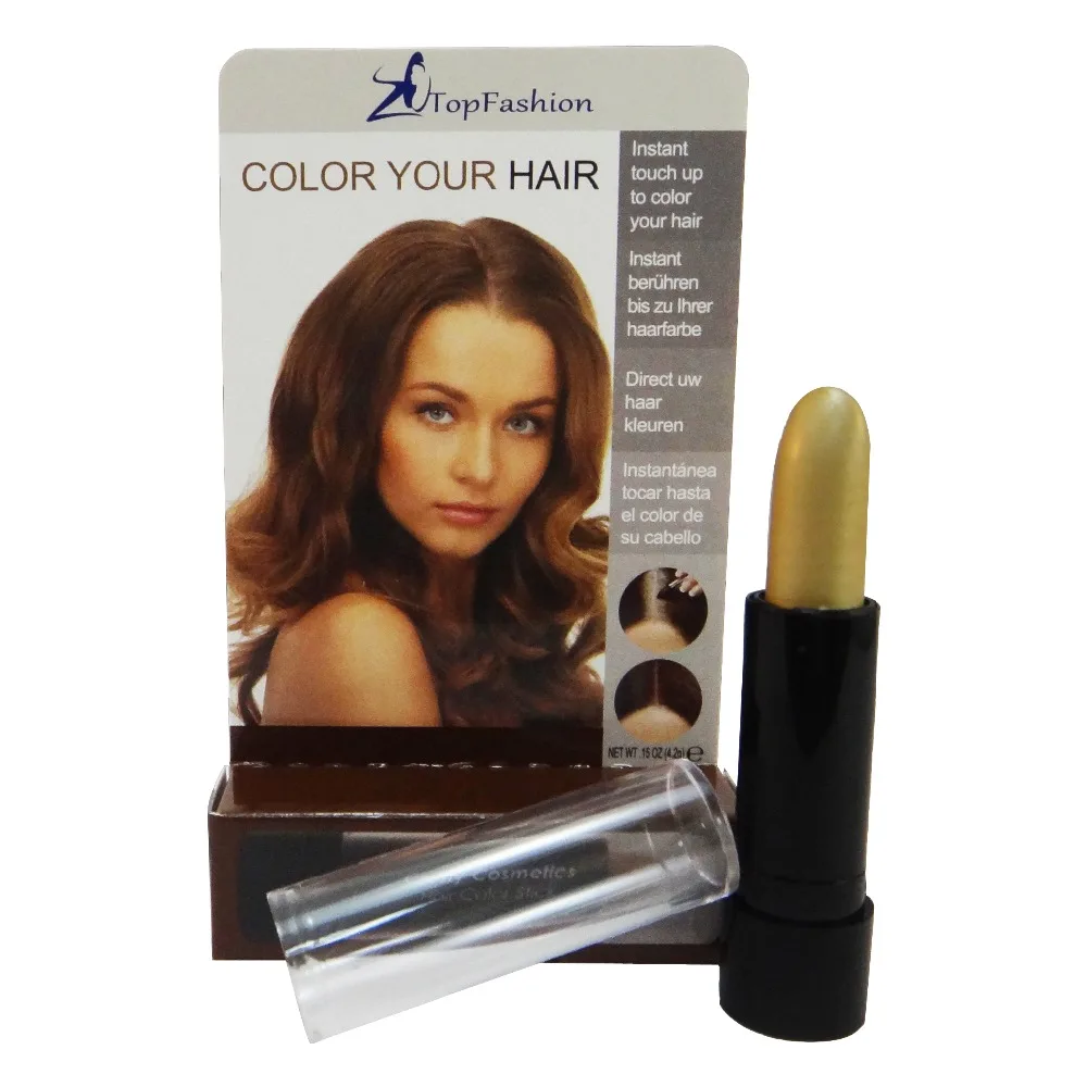 Blonde Color Temporary Touch Up Hair Stick Card Box Packing Meet FDA EEC Regulation TOPFASHION Cover Gray Hair Stick (802H)
Blonde Color Temporary Touch Up Hair Stick Card Box Packing Meet FDA EEC Regulation TOPFASHION Cover Gray Hair Stick (802H)