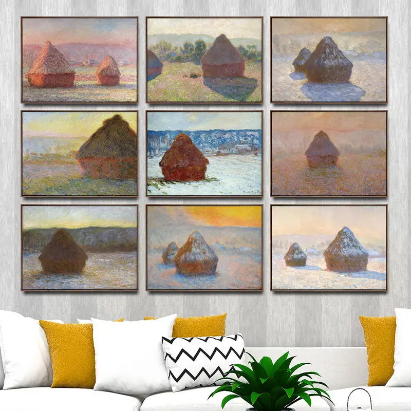 Home Decoration Art Wall Pictures Fro Living Room Poster Print Canvas Paintings French Claude Monet Haystack
Home Decoration Art Wall Pictures Fro Living Room Poster Print Canvas Paintings French Claude Monet Haystack