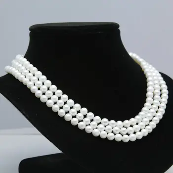Wholesale price 16new ^^^^Real gift AAA+ 3 rows 8-9mm white fresh water pearls necklace
Wholesale price 16new ^^^^Real gift AAA+ 3 rows 8-9mm white fresh water pearls necklace