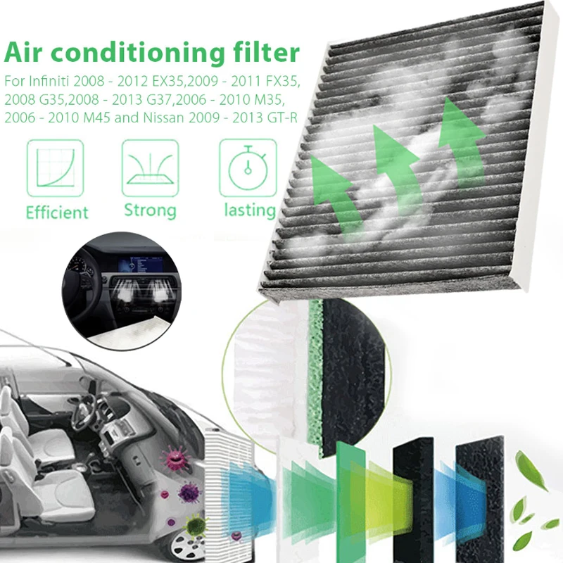 VEHEMO Activated Carbon Car Parts Auto Cabin Air Filter Vehicle Air Filter Air Conditioner Car Cabin Fiber
VEHEMO Activated Carbon Car Parts Auto Cabin Air Filter Vehicle Air Filter Air Conditioner Car Cabin Fiber
