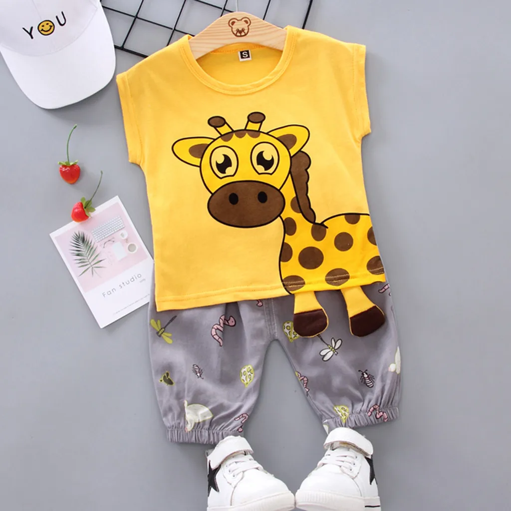 Korean Toddler Baby Girls Clothes Set 2019 Summer Cartoon Giraffe Children Clothing T Shirt Pants 2pcs Sport Suit 1 2 3 4 Years
Korean Toddler Baby Girls Clothes Set 2019 Summer Cartoon Giraffe Children Clothing T Shirt Pants 2pcs Sport Suit 1 2 3 4 Years