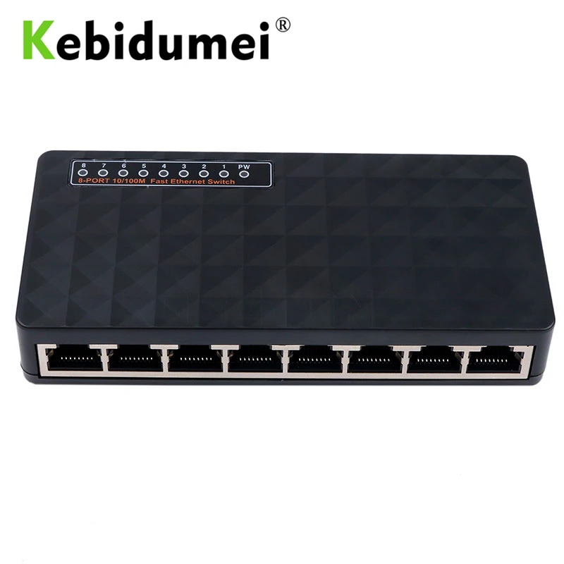 Сетевой коммутатор на 8 портов 100 Мбит/с RJ45|network switch|port network8 port |