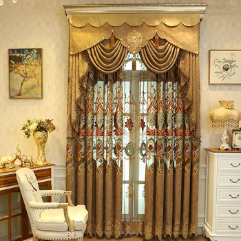 Chenille Cloth Half Shading Luxury Curtains Jacquard Tulle For living Room Bedroom Kitchen Embroidered Curtains Custom Made
Chenille Cloth Half Shading Luxury Curtains Jacquard Tulle For living Room Bedroom Kitchen Embroidered Curtains Custom Made