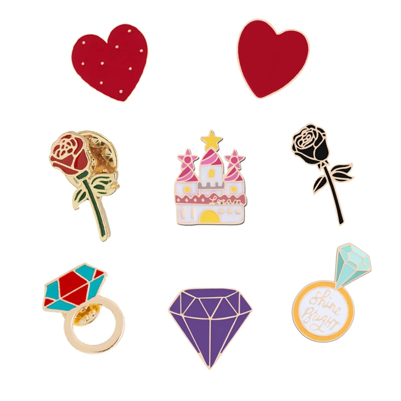 Cartoon Sweet Brooches Collections Castle Heart Brooch Button Pin Creative Gifts For Girl Badges Jewelry Enamel Pins Accessories
Cartoon Sweet Brooches Collections Castle Heart Brooch Button Pin Creative Gifts For Girl Badges Jewelry Enamel Pins Accessories