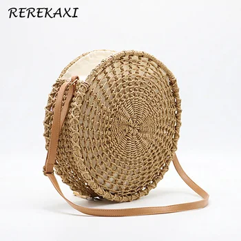 Round Women's Shoulder Bag Hollow Female Messenger Bags Handmade Summer Straw Beach Bags Weaving Crossbody Bag Bohemian Handbag
Round Women's Shoulder Bag Hollow Female Messenger Bags Handmade Summer Straw Beach Bags Weaving Crossbody Bag Bohemian Handbag