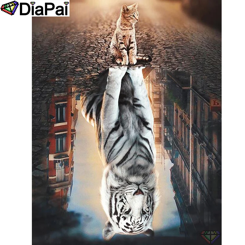 DIAPAI 5D DIY Diamond Painting 100% Full Square/Round Drill "Animal cat tiger" Diamond Embroidery Cross Stitch 3D Decor A18523
DIAPAI 5D DIY Diamond Painting 100% Full Square/Round Drill "Animal cat tiger" Diamond Embroidery Cross Stitch 3D Decor A18523