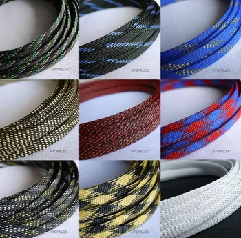 5M 10mm Wide TIGHT Braided PET Expandable Sleeving Cable Wire Sheath Black/Silver/Gold/Red/Orange/Yellow/Green/Blue/White/Clear
5M 10mm Wide TIGHT Braided PET Expandable Sleeving Cable Wire Sheath Black/Silver/Gold/Red/Orange/Yellow/Green/Blue/White/Clear
