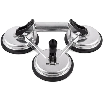 Heavy Duty Triple Locking Suction Cup Pad, Aluminum 3 Plates Hand Vacuum Lifter For Tiles&Glass&Granite, Level Action Type
Heavy Duty Triple Locking Suction Cup Pad, Aluminum 3 Plates Hand Vacuum Lifter For Tiles&Glass&Granite, Level Action Type