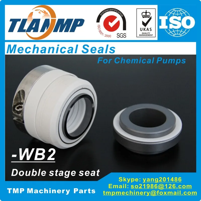 WB2-50 WB2/50 PTFE Teflon bellows mechanical seals For Corrosion resistant Chemical Pumps with Double Stage seat (SiC/SiC/PTFE)
WB2-50 WB2/50 PTFE Teflon bellows mechanical seals For Corrosion resistant Chemical Pumps with Double Stage seat (SiC/SiC/PTFE)