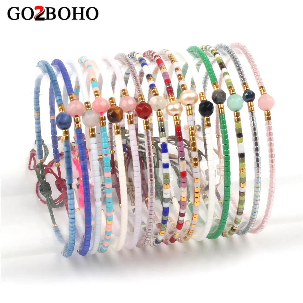 Go2boho Dropshipping MIYUKI Bracelet Colorful Seed Beads Bracelets Adjustable Women Friendship Jewelry Pulseira Girl's Her Gift
Go2boho Dropshipping MIYUKI Bracelet Colorful Seed Beads Bracelets Adjustable Women Friendship Jewelry Pulseira Girl's Her Gift