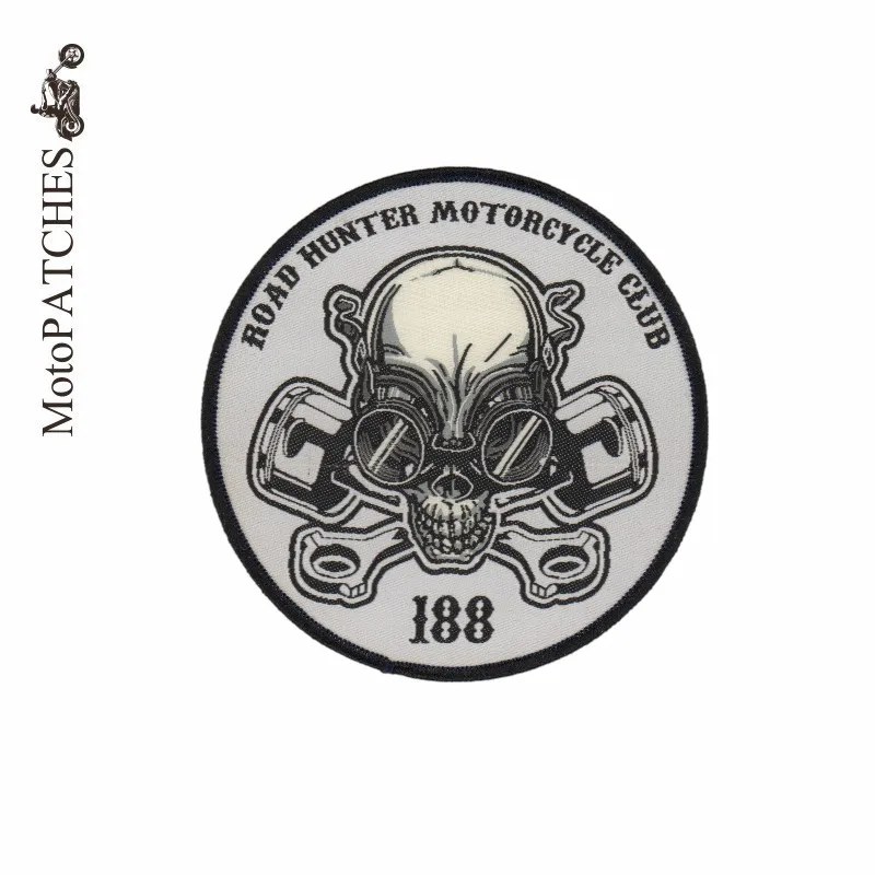 MotoPATCHES ROAD HUNTER мотоциклетные Клубные Пластыри для спины куртки патч Мотоциклетная