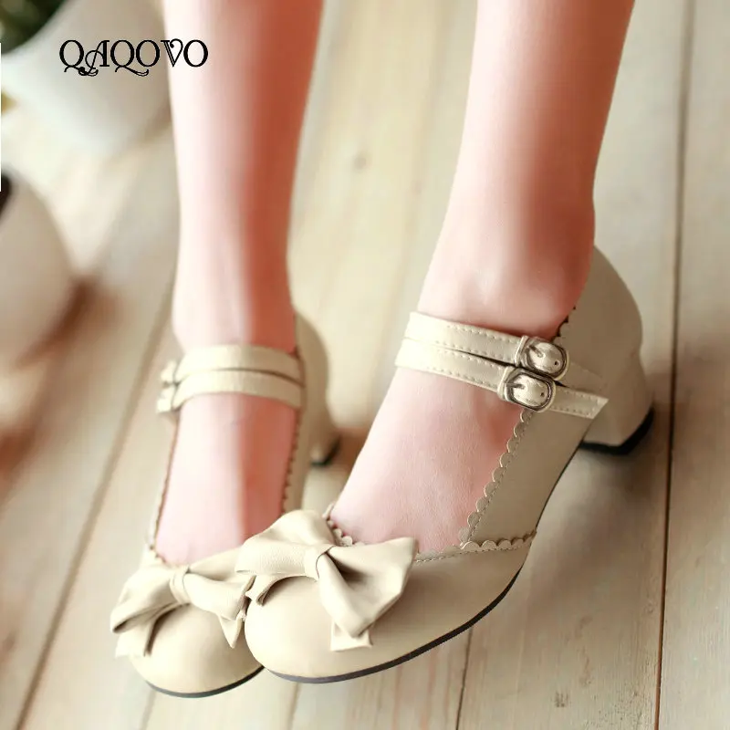 2019 New Comfort Mary Jane High Heel Shoes Fashion Round Toe Buckle Shoes Women Cute Bow Knot Square Heel Pumps Black Pink Beige
2019 New Comfort Mary Jane High Heel Shoes Fashion Round Toe Buckle Shoes Women Cute Bow Knot Square Heel Pumps Black Pink Beige