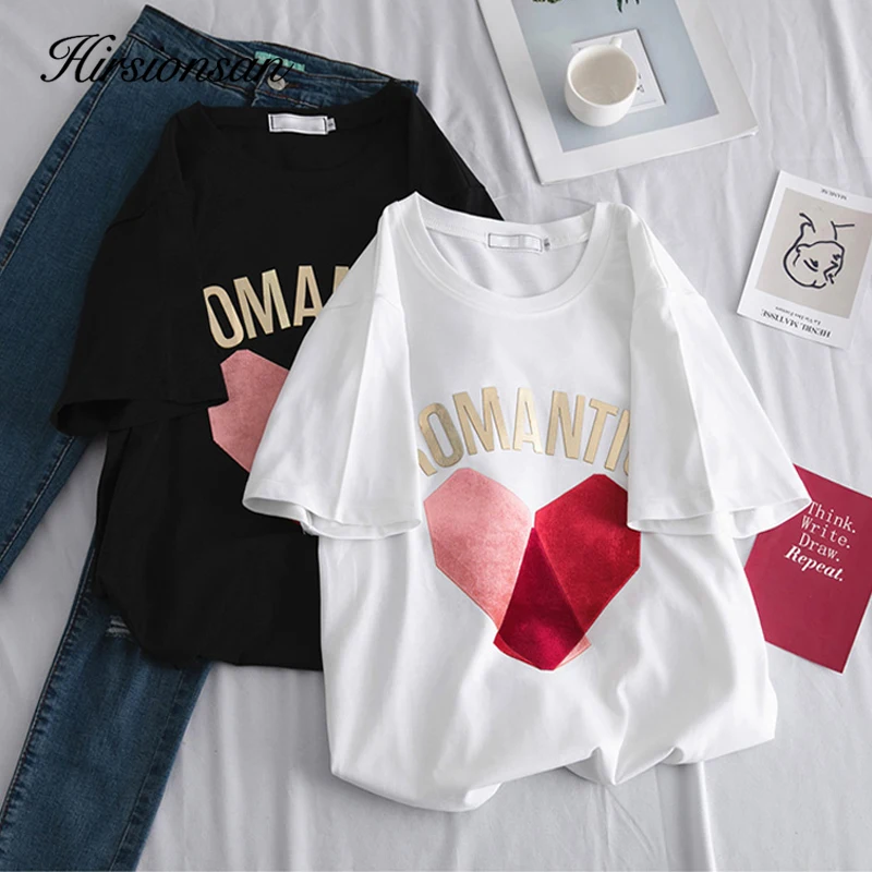 Hirsionsan Summer T Shirt Women New White Graphic Letter Printed Tee Tops O-Neck Loose Ins Tees Short Sleeve Femme Tee Shirts
Hirsionsan Summer T Shirt Women New White Graphic Letter Printed Tee Tops O-Neck Loose Ins Tees Short Sleeve Femme Tee Shirts