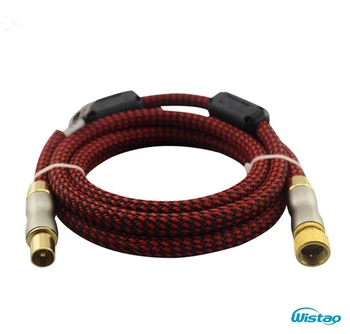 HIFI RF Cable Inch F head 4N OFC Conductor 24k Gold-plated Plug HD TV Closed-circuit Video 0.75-15m Red Color Free Shipping
HIFI RF Cable Inch F head 4N OFC Conductor 24k Gold-plated Plug HD TV Closed-circuit Video 0.75-15m Red Color Free Shipping