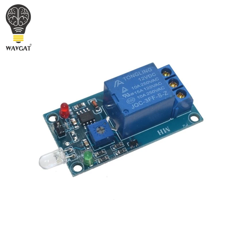 WAVGAT Photosensitive diode module 5V 12V Relay module in optical switch light detection sensor Photosensitive Module
WAVGAT Photosensitive diode module 5V 12V Relay module in optical switch light detection sensor Photosensitive Module
