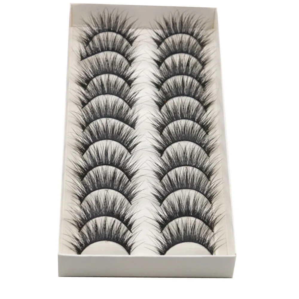 Handmade natural 10 Pairs Thick Long Cross Party False Eyelashes Black Band Fake Eye Lashes Cílios postios AL50
Handmade natural 10 Pairs Thick Long Cross Party False Eyelashes Black Band Fake Eye Lashes Cílios postios AL50