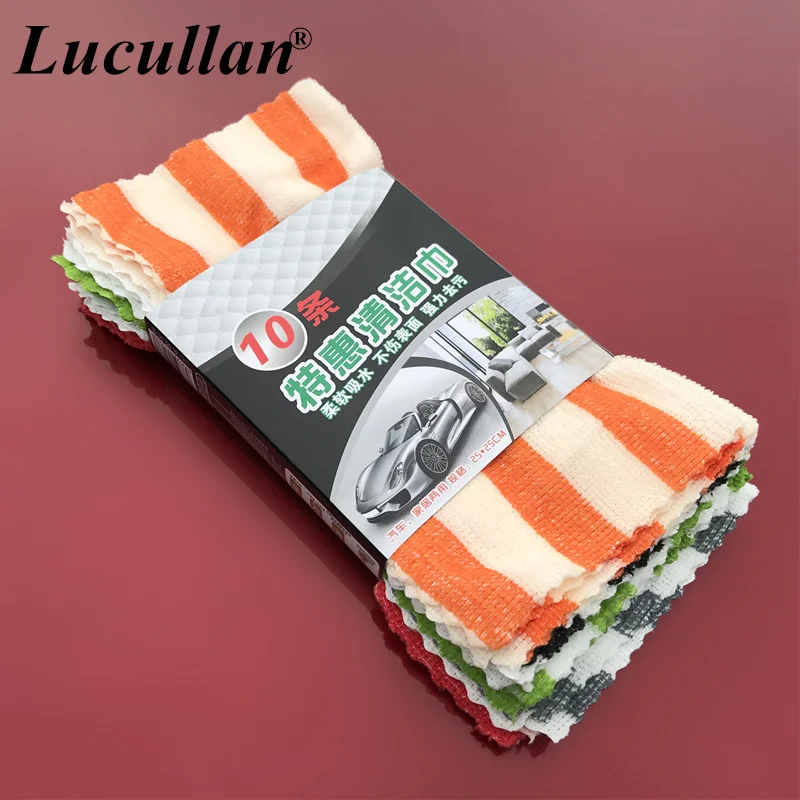 Lucullan Selected Towel Mix Color 10 PCS/Lot 25X25CM Microfibre Cleaning Cloth For Engine,Tire,Exhaust Pipe Dirty Place
Lucullan Selected Towel Mix Color 10 PCS/Lot 25X25CM Microfibre Cleaning Cloth For Engine,Tire,Exhaust Pipe Dirty Place