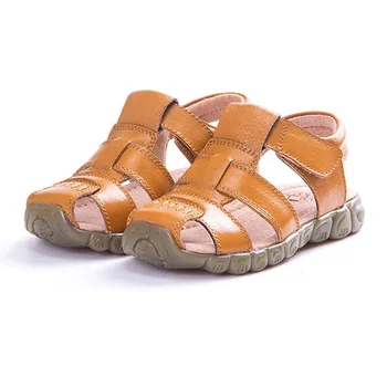 2020 New Summer Children Sandals Genuine Leather Boys Shoes Hollow Out Toe Cap Kids Beach Sandals Cowhide Baby Shoes Sandalias
2020 New Summer Children Sandals Genuine Leather Boys Shoes Hollow Out Toe Cap Kids Beach Sandals Cowhide Baby Shoes Sandalias