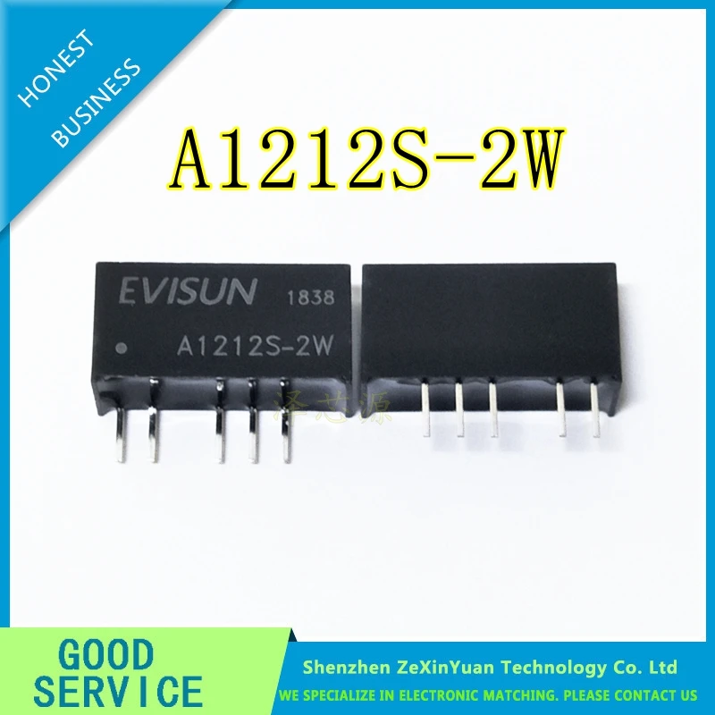 A1212S-2W power module 12V to positive and negative 12V DC-DC isolation power chip A1212S-2WR2
A1212S-2W power module 12V to positive and negative 12V DC-DC isolation power chip A1212S-2WR2