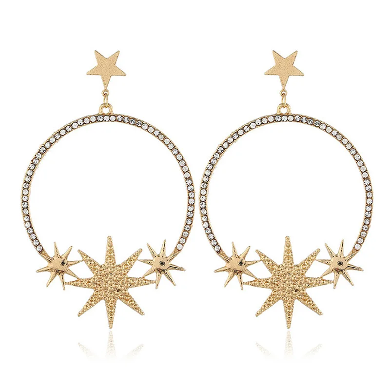 2019 New Luxury Full Rhinestone Star Pentagram Pendant Earrings For Women Fashion Statement Drop Earrings Party Accessory Gift
2019 New Luxury Full Rhinestone Star Pentagram Pendant Earrings For Women Fashion Statement Drop Earrings Party Accessory Gift