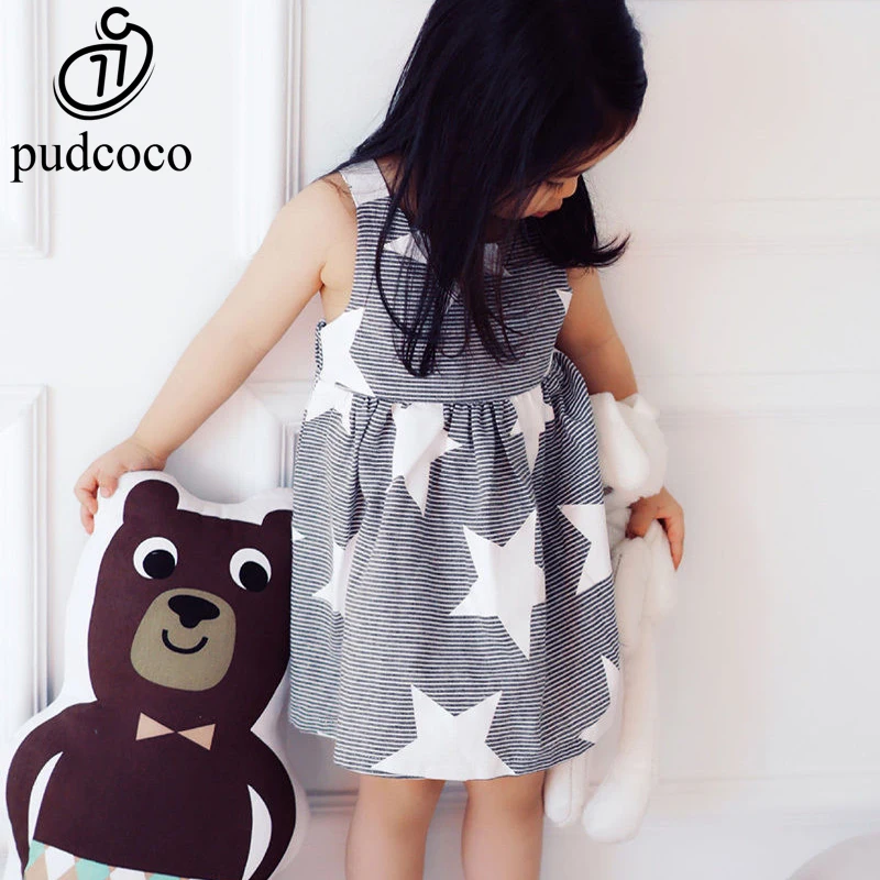 Pudcoco Cute Kids Baby Girls Dress Fashion Stars Cotton Stripe Bow Party Summer Beach Sundress Casual Dresses For Girls Clothes
Pudcoco Cute Kids Baby Girls Dress Fashion Stars Cotton Stripe Bow Party Summer Beach Sundress Casual Dresses For Girls Clothes