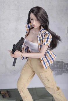 FG042 1/6 PMC Female Shooter's Stripe Shirt Yellow Pants with Strapless Tube Set for 12" Collectible Action Figure DIY
FG042 1/6 PMC Female Shooter's Stripe Shirt Yellow Pants with Strapless Tube Set for 12" Collectible Action Figure DIY