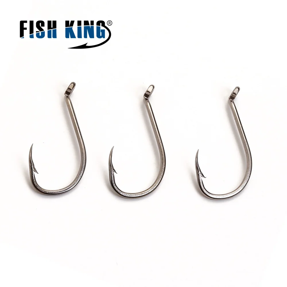 FISH KING Fishing Hook Barbed Fishhook 100pcs/lot Jig Head Baitholder AD Sharp Ringed Saltwater Jigging Set Fishing Tackle GBA
FISH KING Fishing Hook Barbed Fishhook 100pcs/lot Jig Head Baitholder AD Sharp Ringed Saltwater Jigging Set Fishing Tackle GBA