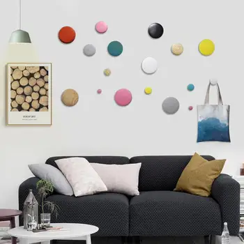Nordic creative simple wood dots hook decorative cloakbag hook colorful wall hook coat hooks hangers home decoration accessories
Nordic creative simple wood dots hook decorative cloakbag hook colorful wall hook coat hooks hangers home decoration accessories