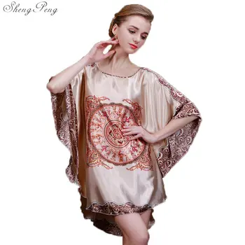 Summer Sexy Nightgown Sleepshirts Women Short-sleeves Plus Size Sleepwear Lounge Casual Satin Silky Nightwear Female Dress V748
Summer Sexy Nightgown Sleepshirts Women Short-sleeves Plus Size Sleepwear Lounge Casual Satin Silky Nightwear Female Dress V748